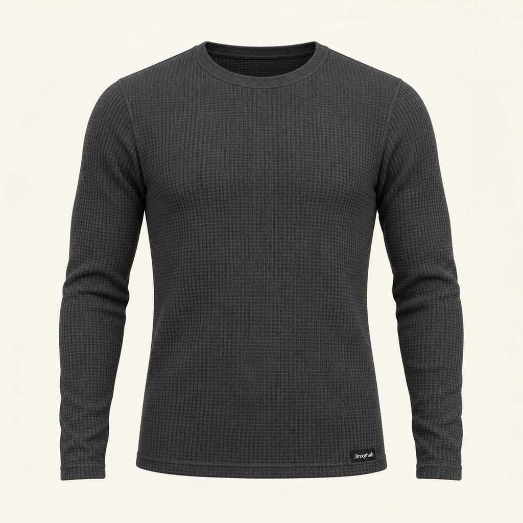 Jinxyhub Basecamp Thermal Long-Sleeve Top in charcoal, clean main product view.