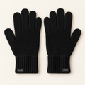 Jinxyhub Hearth Cuff Knit Gloves in black, clean main product view.